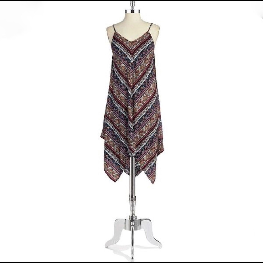 Design Lab Paisley Asymmetrical Dress